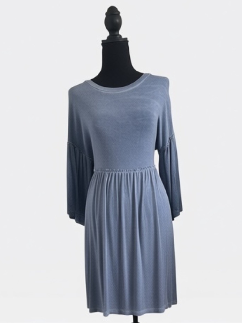 Blue Long Sleeve Dress